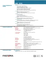 Предварительный просмотр 2 страницы Fastora Fastora NAS-208 Specifications