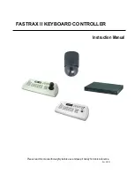 Preview for 1 page of Fastrax II KEYBOARD CONTROLLER Instruction Manual