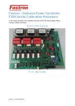 Preview for 1 page of FASTRON. F330 Series Calibration Procedure