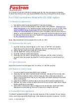 Preview for 6 page of FASTRON. F330 Series Calibration Procedure