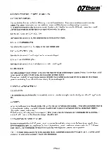 Preview for 3 page of FASTRON. OZtherm F-312 Installation And Commissioning Manual