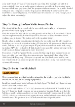 Preview for 8 page of Fastway e2 HITCH TRUNNION Owner'S Manual