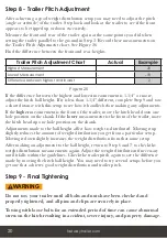 Preview for 20 page of Fastway e2 HITCH TRUNNION Owner'S Manual