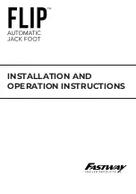 Preview for 1 page of Fastway FLIP 88-00-4500 Installation And Operation Instructions Manual