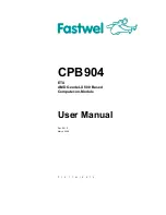 Preview for 1 page of Fastwel CPB904 User Manual