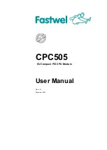 Предварительный просмотр 1 страницы Fastwel CPC505 User Manual