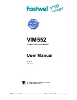 Предварительный просмотр 1 страницы Fastwel VIM552 User Manual