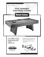 Fat Cat 64-0500 Easy Assembly Instructions & Rules preview