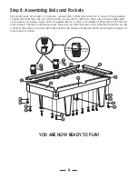 Предварительный просмотр 9 страницы Fat Cat 64-0500 Easy Assembly Instructions & Rules