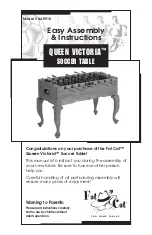 Fat Cat QUEEN VICTORIA Assembly Instructions Manual preview