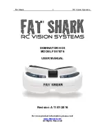 Fat Shark Dominator HD3 User Manual preview