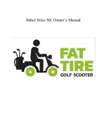 FAT TIRE GOLF SCOOTER Rebel Trike XR Owner'S Manual preview
