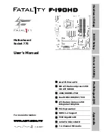 Fatal1ty F-I90HD User Manual preview