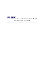 Предварительный просмотр 1 страницы FATEK CBEH Manual