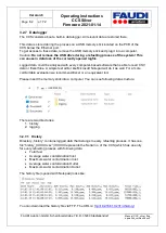 Preview for 62 page of Faudi CCS silver Operating Instructions Manual