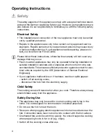 Preview for 4 page of FAURE FCE620BK Installation And Operating Instructions Manual