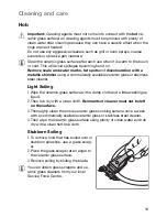 Preview for 13 page of FAURE FCE620BK Installation And Operating Instructions Manual