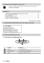 Предварительный просмотр 74 страницы FAURE FFG325S User Manual