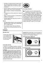 Предварительный просмотр 5 страницы FAURE FRA25600WA User Manual