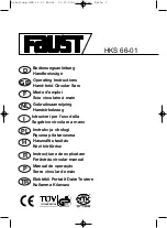 Faust 91018 Operating Instructions Manual preview