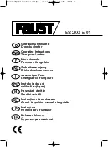 Faust ES 200 E-01 Operating Instructions Manual preview