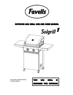 Favells Solgrill 1 Use And Care Manual preview