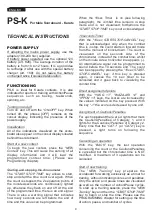 Предварительный просмотр 4 страницы Favero Electronics PS-K User Manual