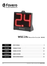 Favero Electronics WSC-24S User Manual preview