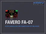 Favero FA-07 Settings Manual preview