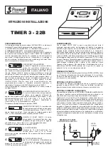 Preview for 1 page of Favero TIMER 3 Installation Manual