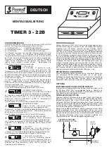 Preview for 3 page of Favero TIMER 3 Installation Manual