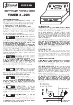 Preview for 6 page of Favero TIMER 3 Installation Manual