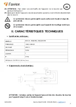 Preview for 5 page of favex 8522056 User Manual