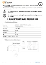 Preview for 5 page of favex BARI 3 Tetes User Manual