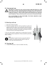 Preview for 23 page of favex profi Assembly And Usage Instructions