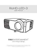 FAVI Entertainment RioHD-LED-3 User Manual preview