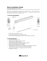 Preview for 1 page of FAVI FAVI’s premium electric projection screen Quick Installation Manual