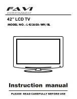 FAVI L4226EA-WH Instruction Manual предпросмотр