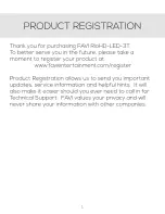 Preview for 3 page of FAVI RioHD-LED-3T User Manual