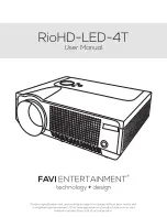 Preview for 1 page of FAVI RioHD-LED-4T User Manual