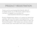 Preview for 3 page of FAVI RioHD-LED-4T User Manual