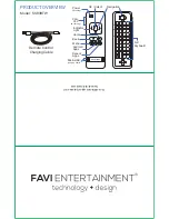 FAVI SSR3BTW User Manual preview