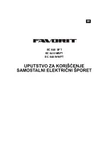 Preview for 1 page of FAVORIT EC 640 SFT Operating And Installation Instructions