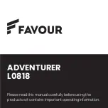FAVOUR ADVENTURER L0818 Manual preview