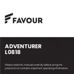 Preview for 1 page of FAVOUR ADVENTURER L0818 Manual