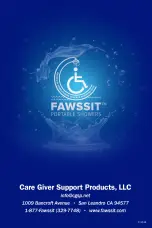 Preview for 20 page of Fawssit B5000 Bariatric User & Care Manual