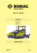 Preview for 1 page of Fayat Group BOMAG BF 800 C Service Manual