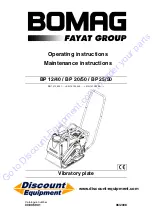 Preview for 1 page of Fayat Group BOMAG BP 12/40 Operating Instructions Manual