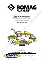 Preview for 1 page of Fayat Group BOMAG BRP 35/60 D Operating Instruction,  Maintenance Instruction