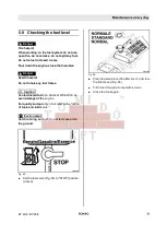 Preview for 39 page of Fayat Group BOMAG BT 60/4 Operating Instructions, Maintenance Instructions